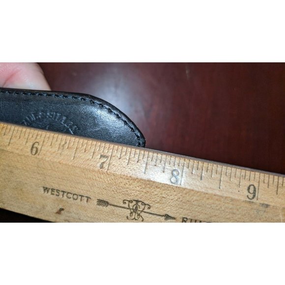 Black Paul Shark Belt Leather Fabric Size 85 Black Women Sailing Nautical Flags - Picture 10 of 10